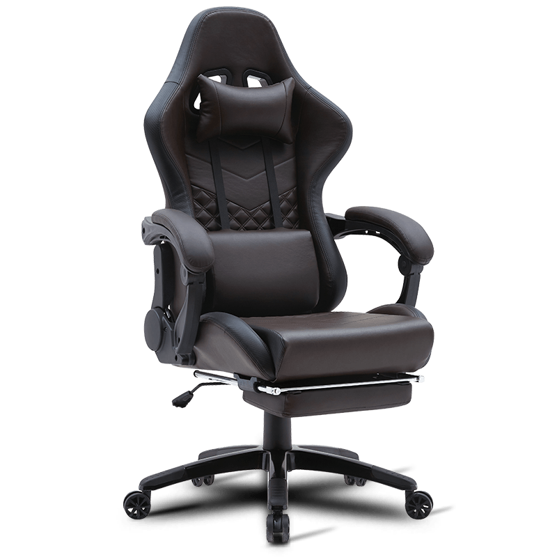 صندلی بازی ارگونومیک قابل تنظیم MC-6640B با زیرپایی جمع شونده