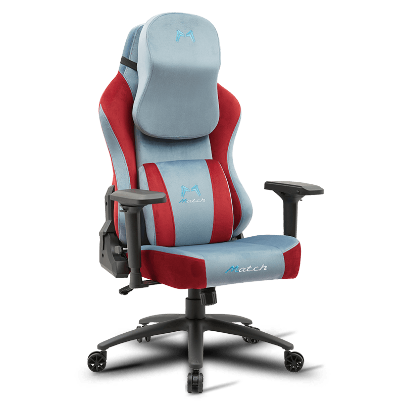 صندلی گیمینگ پارچه مخملی MC-9106 با دسته بازو قابل تنظیم 4 بعدی