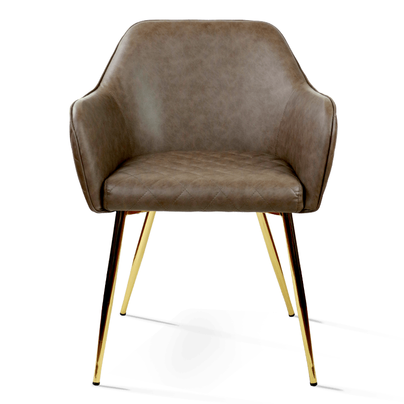صندلی ناهار خوری پایه فلزی صندلی عریض MC-2109 با پایه بازو