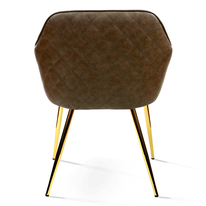 صندلی ناهار خوری پایه فلزی صندلی عریض MC-2109 با پایه بازو